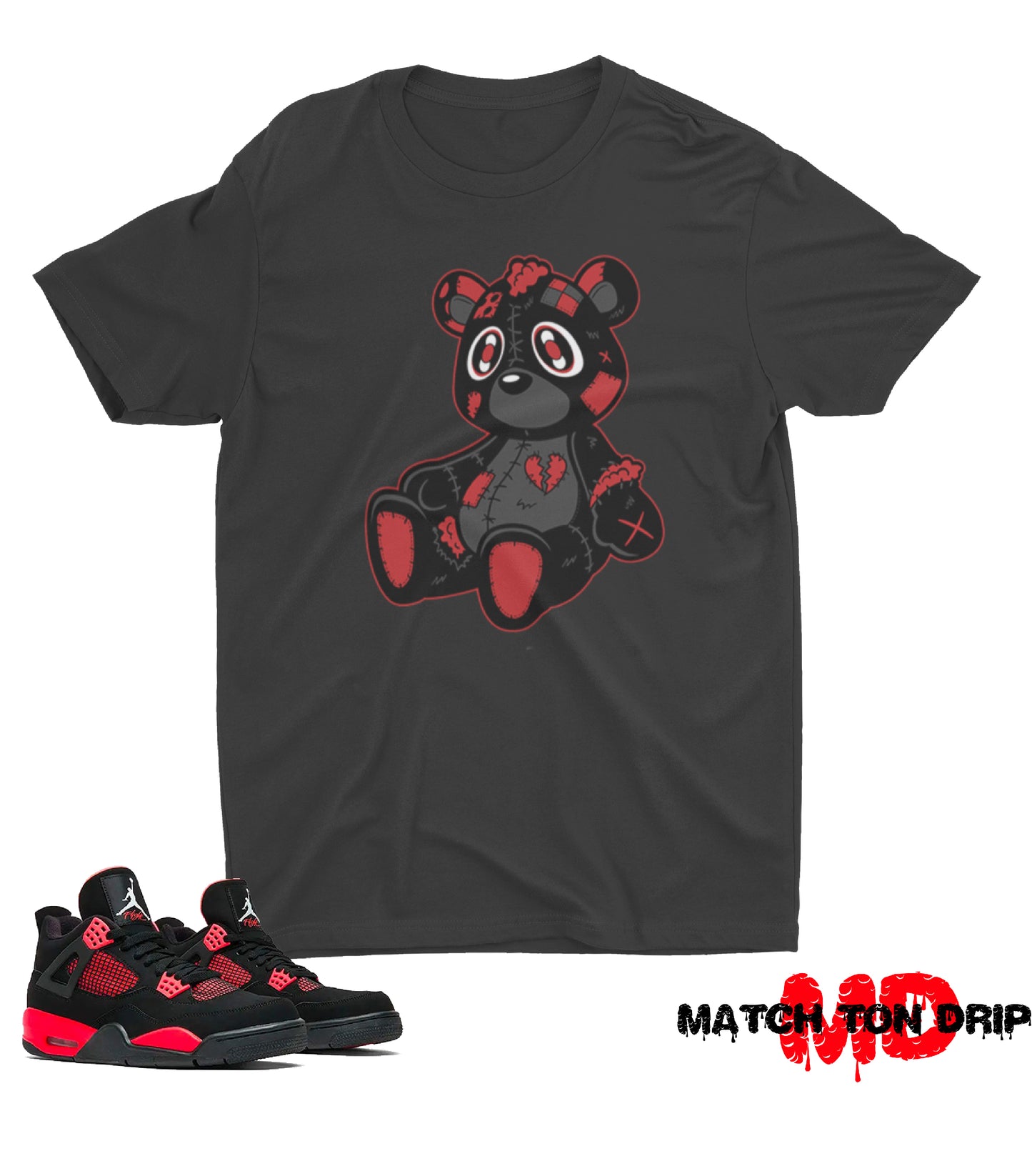 HEARTLESS BEAR T-SHIRTS JORDAN 4 THUNDER