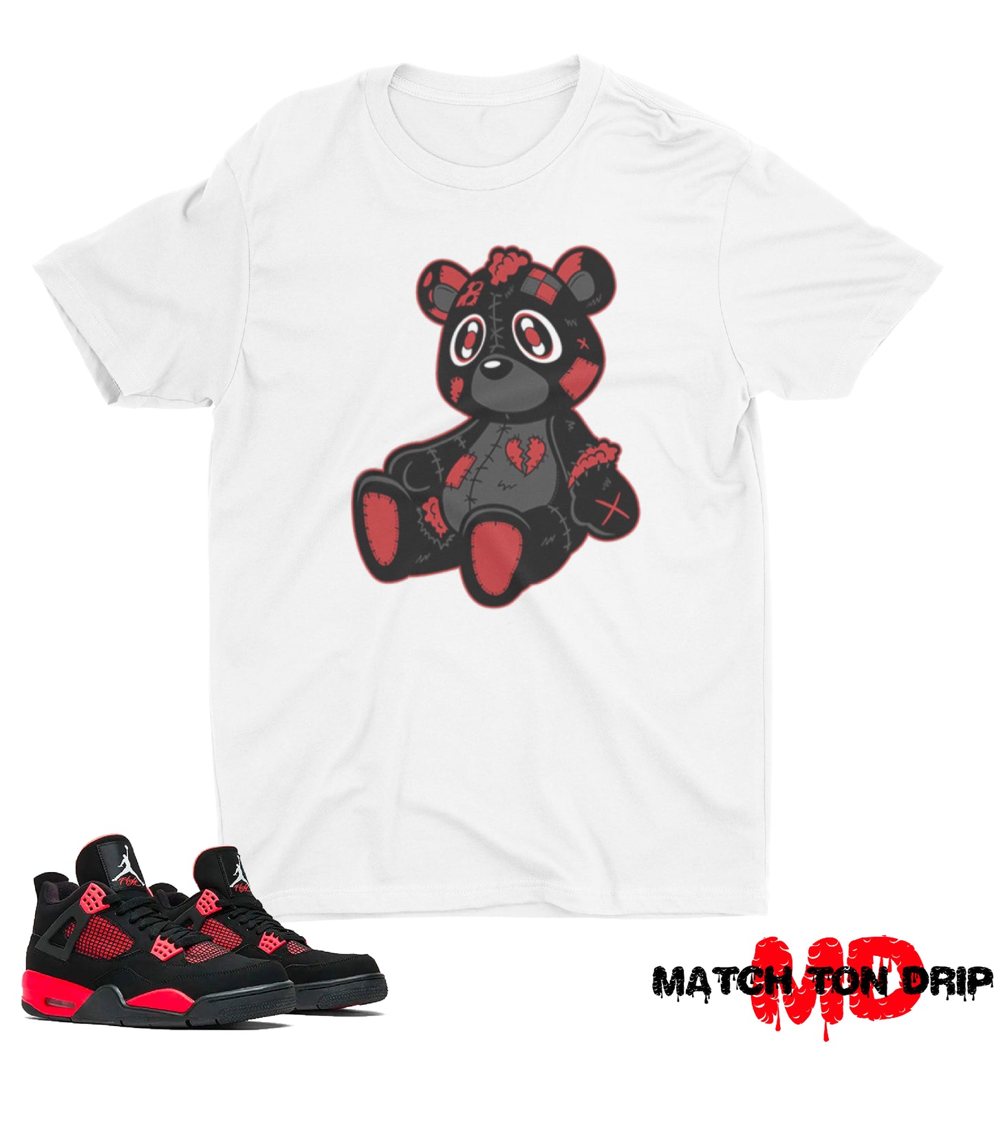HEARTLESS BEAR T-SHIRTS JORDAN 4 THUNDER