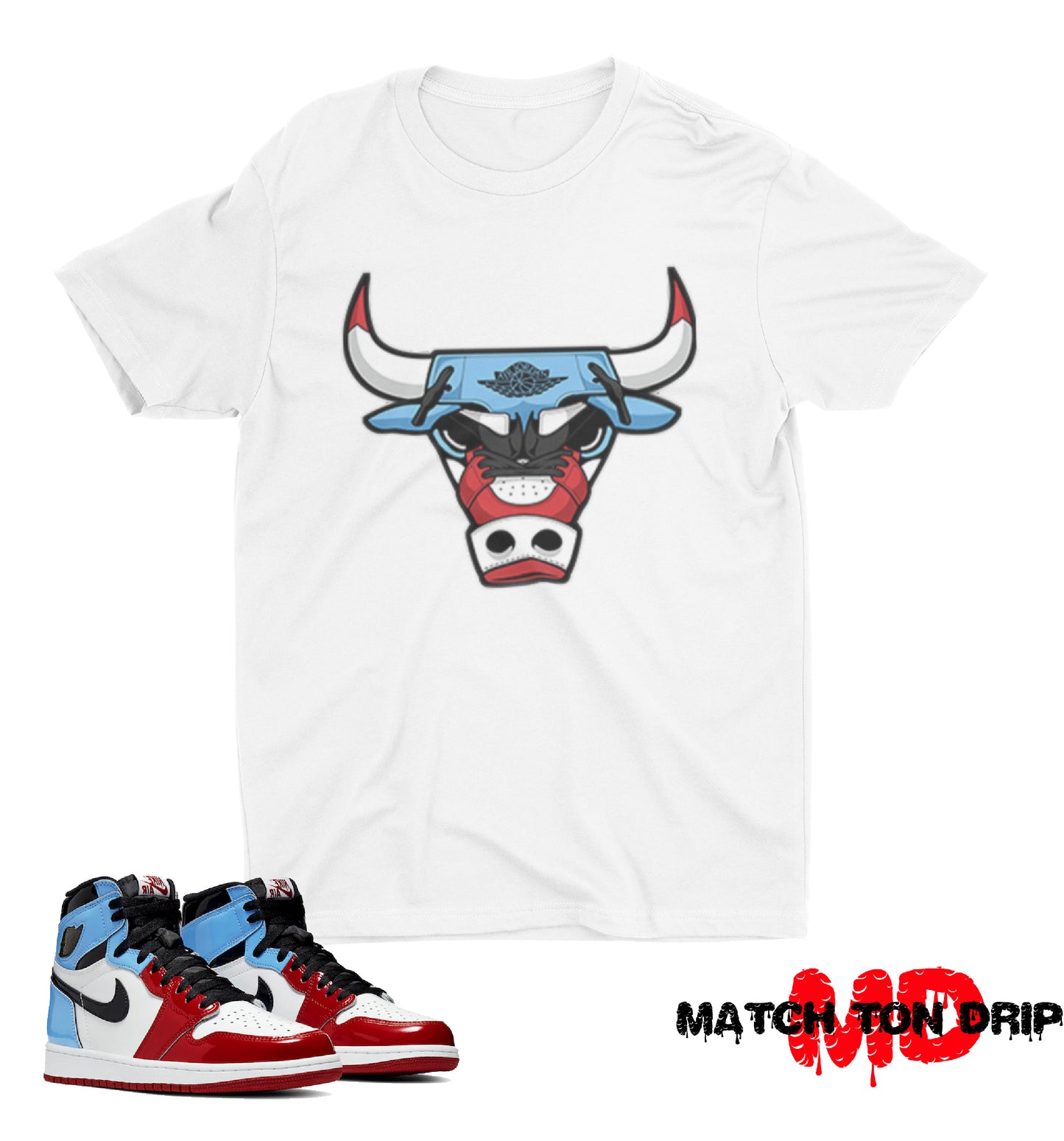 BULLS T-SHIRTS JORDAN 1 FEARLESS