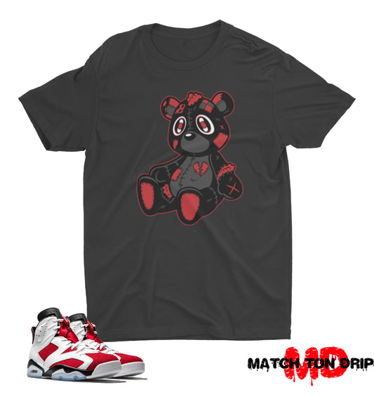 HEARTLESS BEAR T-SHIRTS JORDAN 6 RETRO CARMINE
