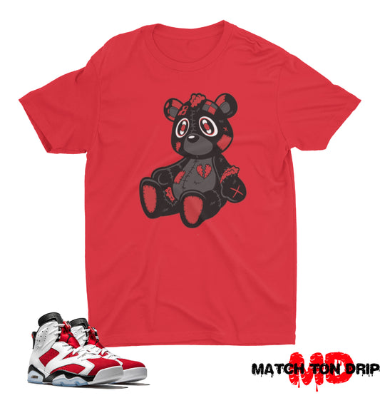 HEARTLESS BEAR T-SHIRTS JORDAN 6 RETRO CARMINE