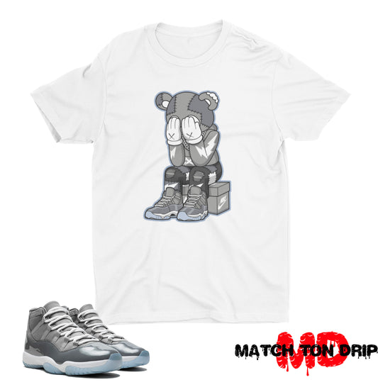 KAWS T-SHIRTS JORDAN 11 COOL GREY
