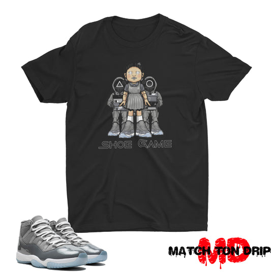 SQUID GAME T-SHIRTS JORDAN 11 COOL GREY