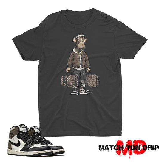 BORED APE T-SHIRTS JORDAN 1 MOCHA
