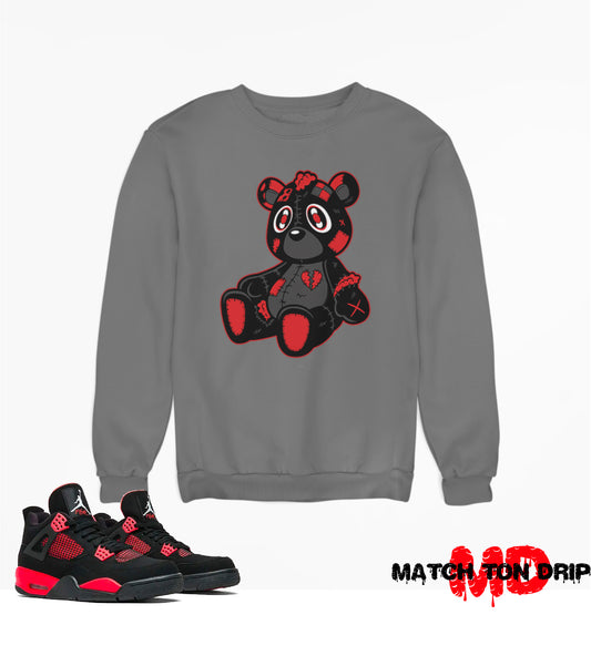 HEARTLESS BEAR CREWNECKS JORDAN 4 THUNDER